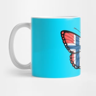 Norwegian Flag Butterfly Mug